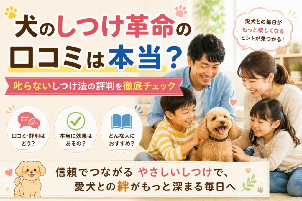 犬のしつけ革命　口コミ