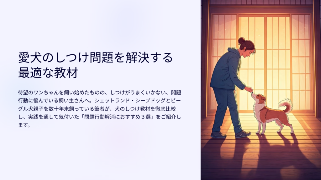 犬のしつけ dvd 教材