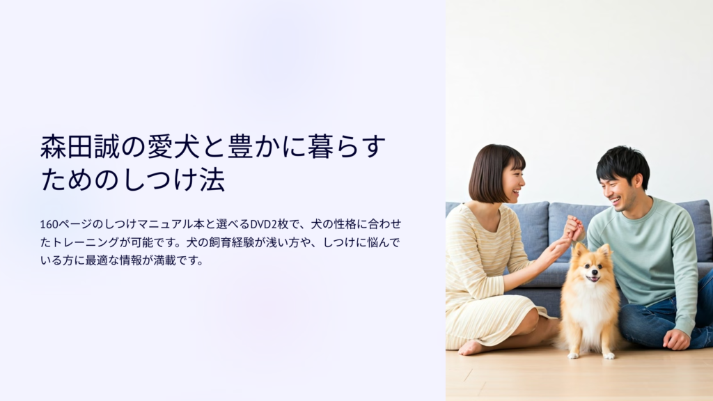 森田誠の愛犬と豊かに暮らすためのしつけ法