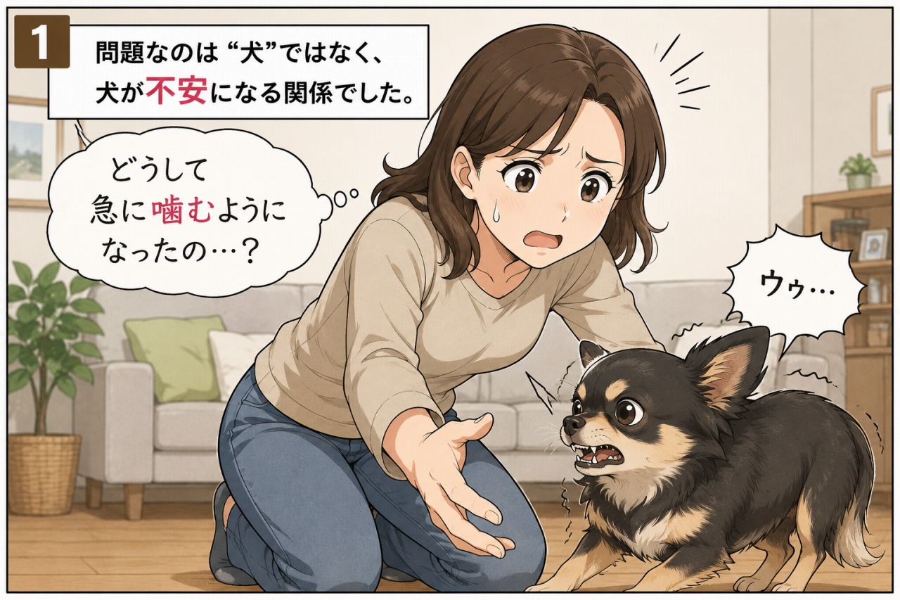 噛み犬のしつけ