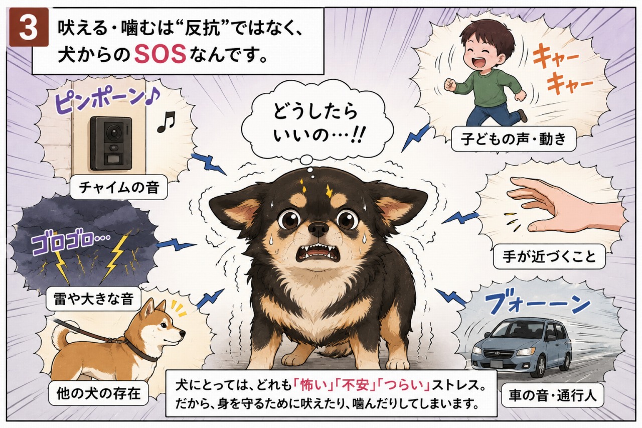 噛み犬のしつけ