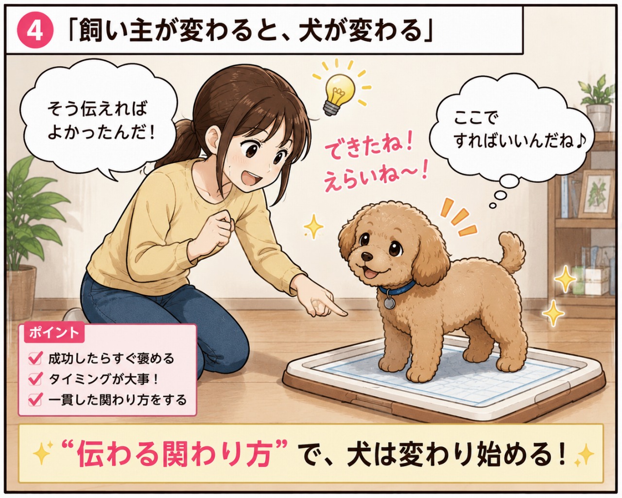 トイレのしつけ