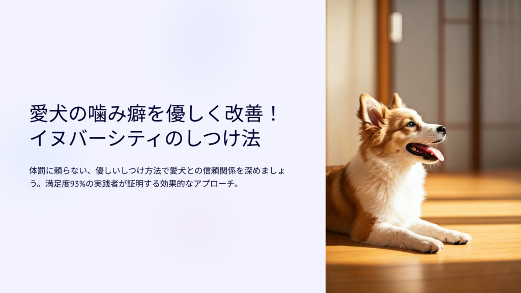 イヌバーシティのしつけ法