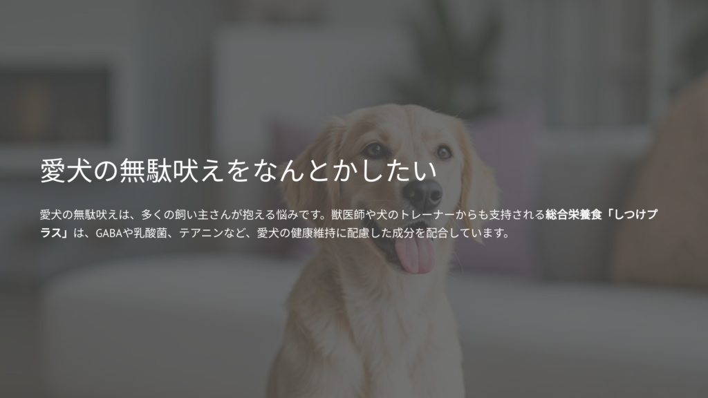 愛犬の無駄吠え